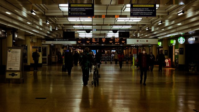 The entrance to another of the platform areas.