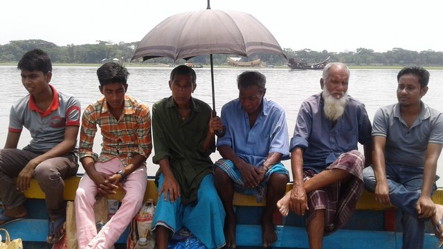 with some passenger in boat