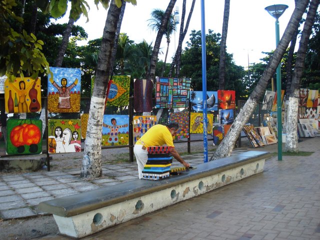 Handicraft street market in Fortaleza