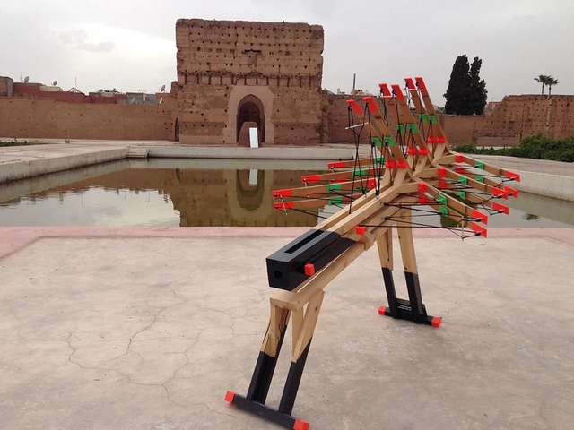 Max Boufathal sculpture at Badii Palace in Marrakech for the Biennale by Heather Cowper @Flickr