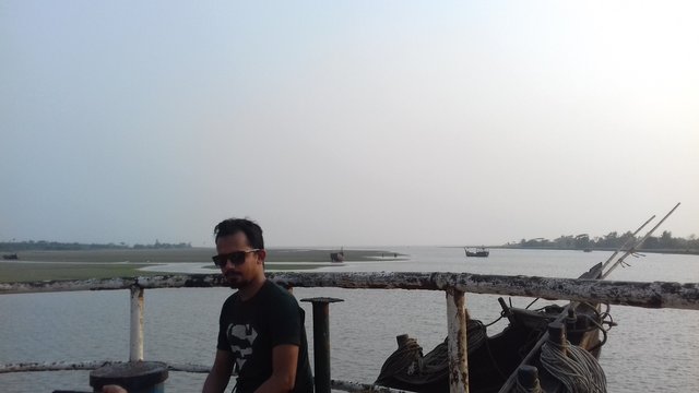 On the boat, for photography..