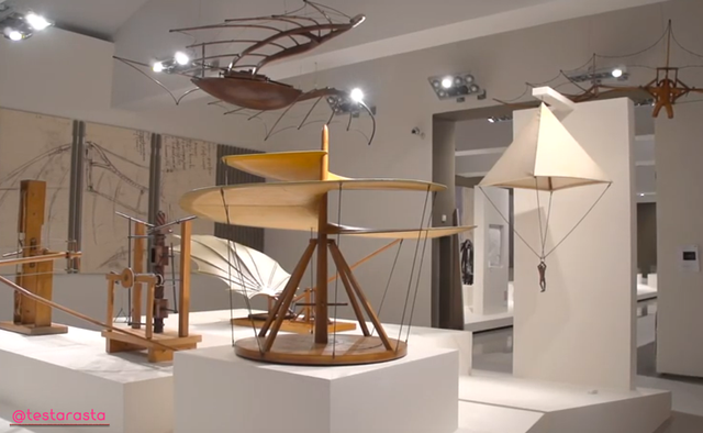 Leonardo da Vinci’s helicopter and glider were two of the inventions with the greatest future projection
