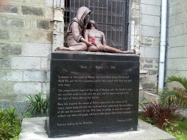 The 1945 Malate memorial remembering the people who were killed during the World War II