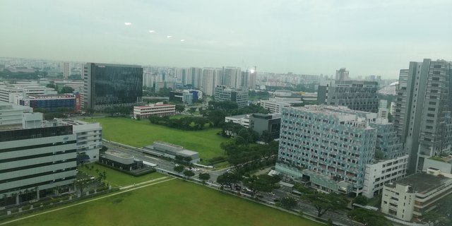 Upper floor view from the WeWork Singapore