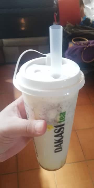 Dakasi Milk Tea delivered to my doorstep via Food Panda