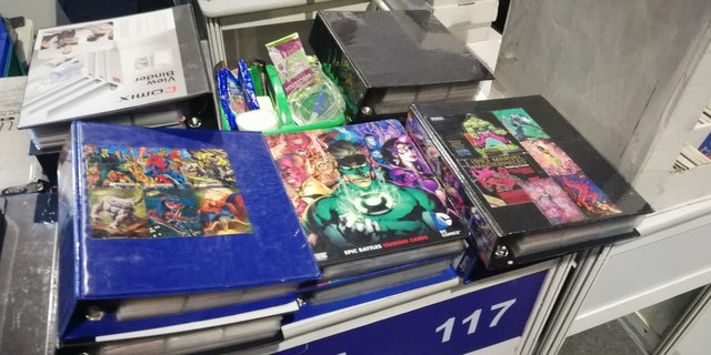 Binder books of classic Marvel trading cards!
