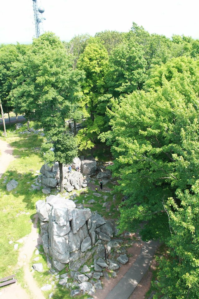 View below the Rib Mountain observation tower