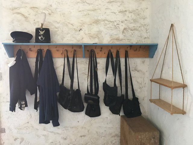 A place for the enlisted to hang their coats and bags