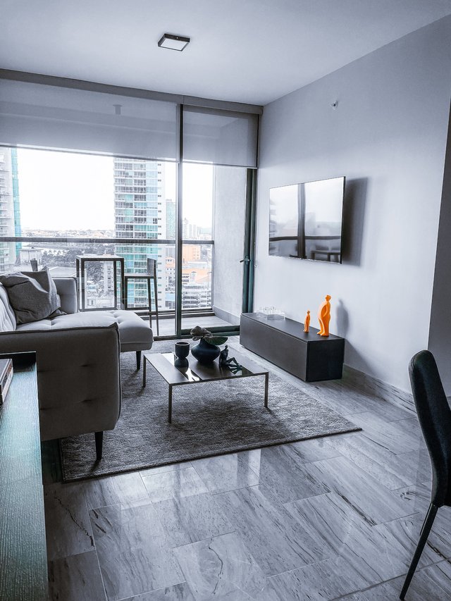 A living room in a Finnish apartment