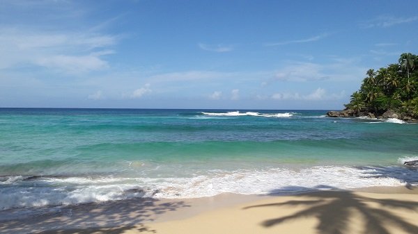 There's plenty of shade on the beach as well