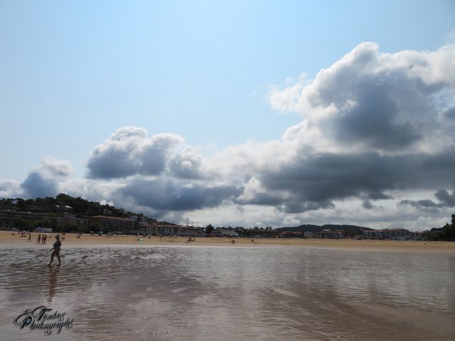 The clouds in the sky