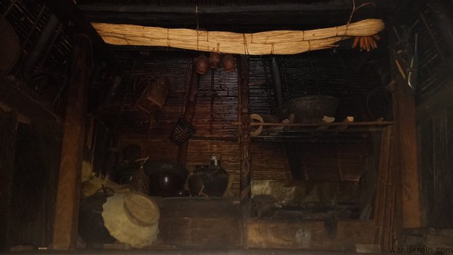 living museum - antique household items stored inside the house