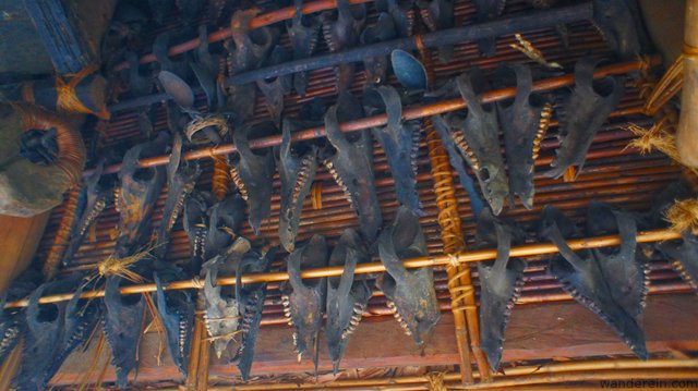 Animal bones from hunting or those previously offered in rituals