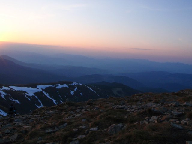 Mountains at sunset