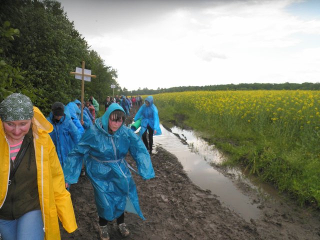 Puddles happened on our way very often