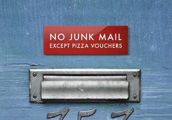 Image result for no junk mail sign funny