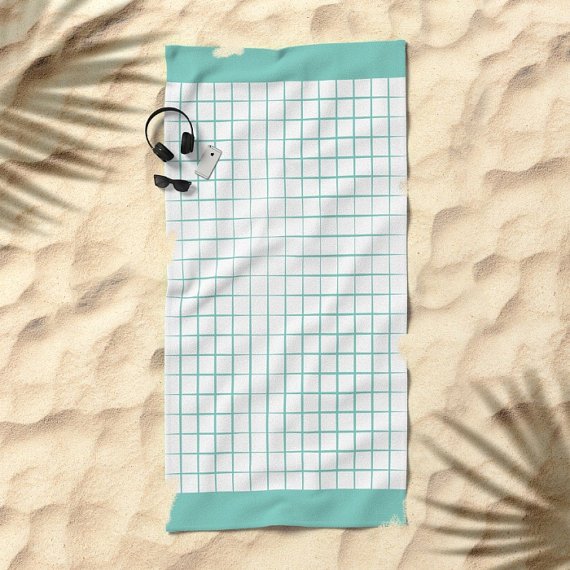 Image of Saudade GRAPH beach towel