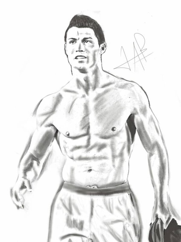 Cristiano Ronaldo Drawing Tutorial - How to draw Cristiano Ronaldo step by  step