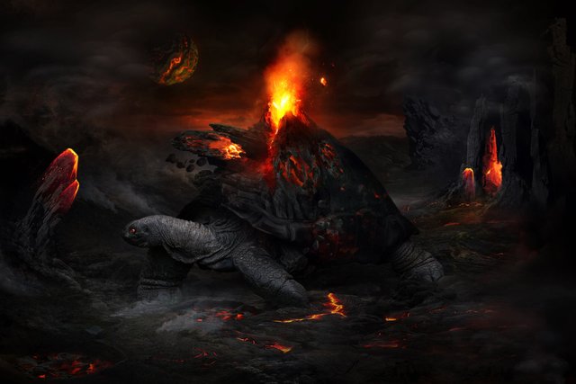 Planet on fire