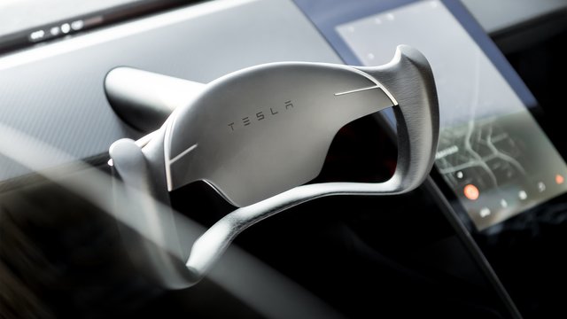 Tesla Roadster steering wheel