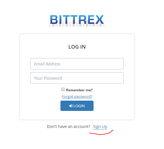 bittrex sign up