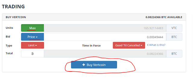 buy vertcoin easy