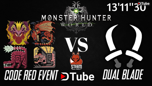Monster Hunter World Daily Video Play Event Code Red 42 Squad Dual Blade Steemit