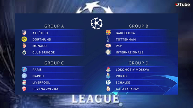 uefa champions league groups 2019
