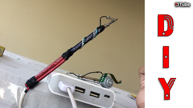 how to make soldering iron with pencil and charger