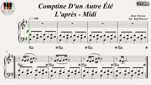 Comptine d'un autre été, l'après-midi – Yann Tiersen Comptine d'un