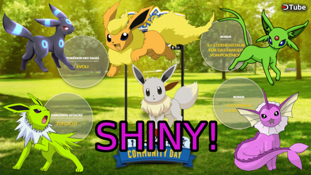 Evoli Exklusive Attacke Shiny Entwicklung Pokemongocommunityday Pokemon Go Pakoidra Steemit