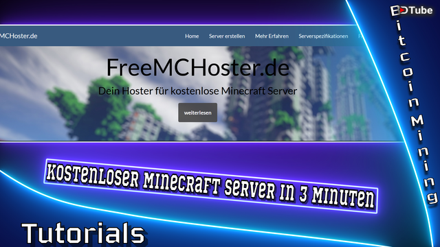Freemchoster De Kostenlosen Minecraft Server In 3 Minuten Bitcoin - 