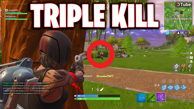 fortnite triple kill and headshots - fortnite trypal