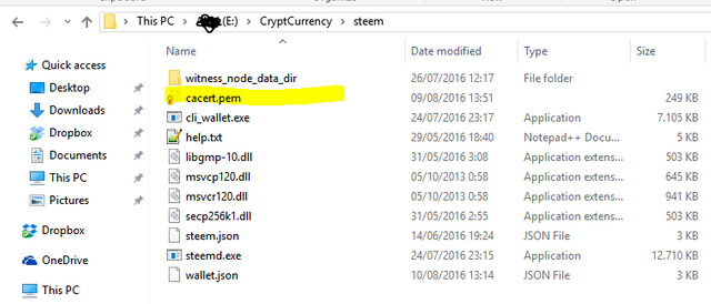 steem folder