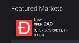 DAO market screenshot