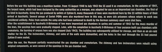 Sign at Auschwitz