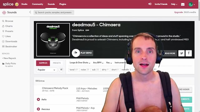 Downloading and Installing Deadmau5 Chimaera MIDI from Splice into Ableton Live 10!