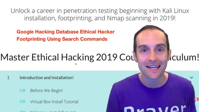 Google Hacking Database Ethical Hacker Footprinting Using Search Commands