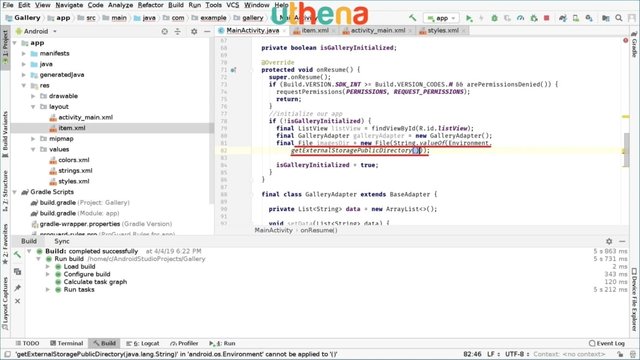 Build an Android Studio Gallery App