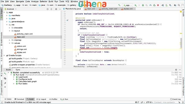 Build an Android Studio Gallery App