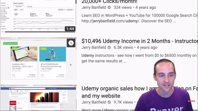 Jerry Banfield's 1st Udemy Income Report