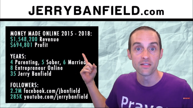 Jerry Banfield's Profit from 2015 to 2018