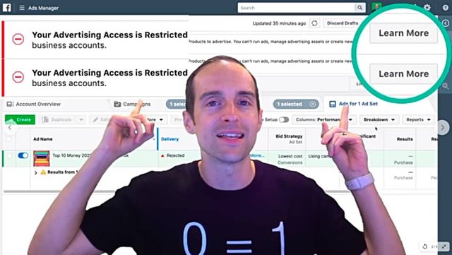My Facebook Appeal on "Your Advertising Access is Restricted" Restores Disabled Ad Account!