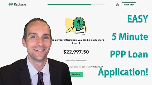 5 Minute PPP Loan Application for $22,997 at 1% with Kabbage — SBA Paycheck Protection Program!