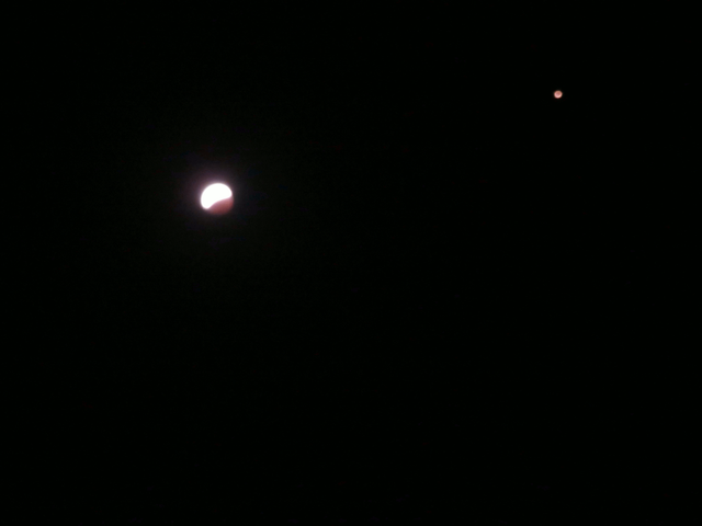 Mars, Moon 27-7-2018 Durban