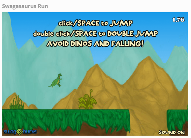 play swagasaurus, Play Games in Swagbucks