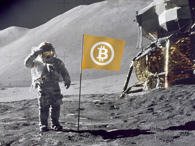bitcoin on moon picture