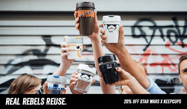 20% off Star Wars Keep Cups! Limited time discount. :)