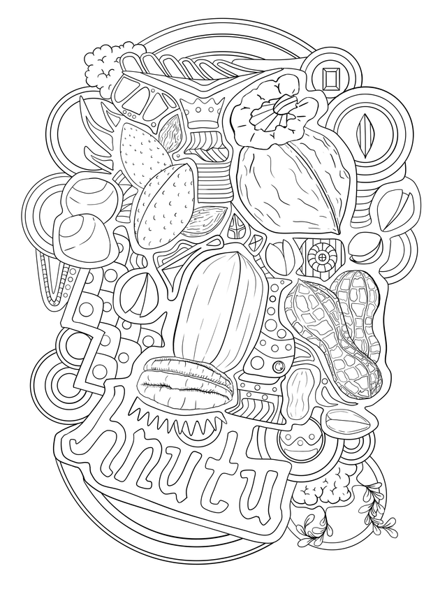 nut coloring page