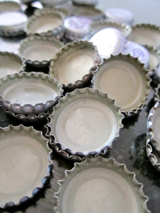 The use of recyclable bottle caps, in crafts activities in classes is a